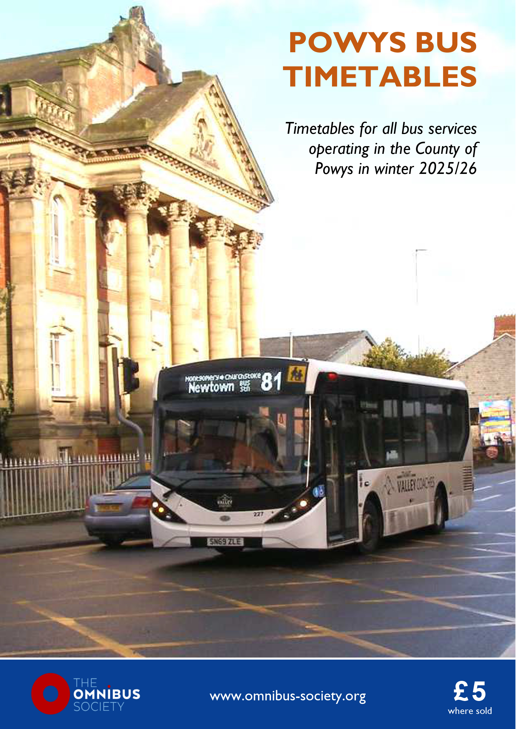 Powys Timetable 2025 Front Page